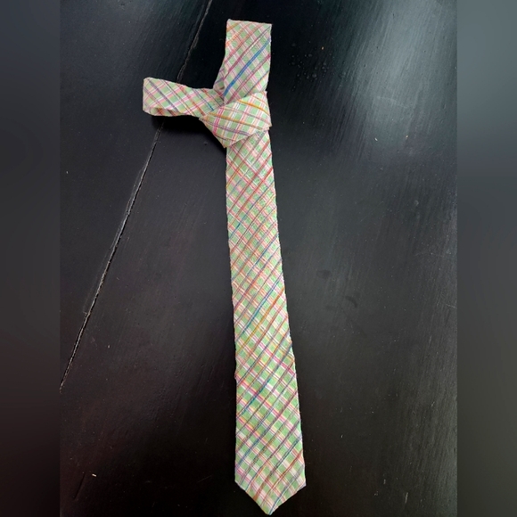 Green and Pink Neck Tie - Picture 1 of 4